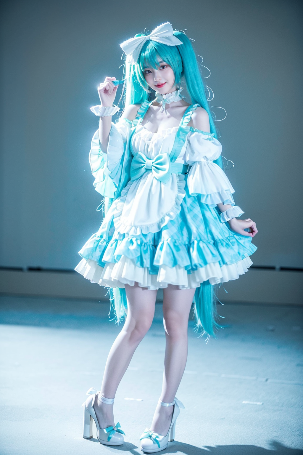 00015-3282748824-realistic,photorealistic,full body,1girl,solo,smile,looking at viewer,standing,miku cosplay costume,hatsune miku,cosplay,aqua ha.png